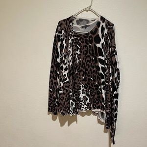 Leopard Cardigan and top
